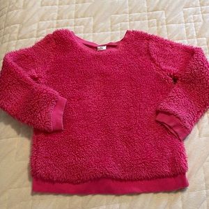 Carters girls hot pink fuzzy sweatshirt 5t